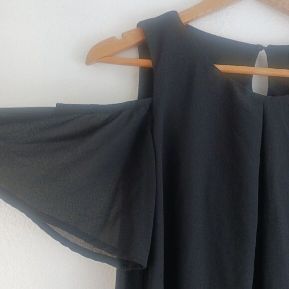 As U Whish cold shoulder black dress size S - Picture 5 of 5